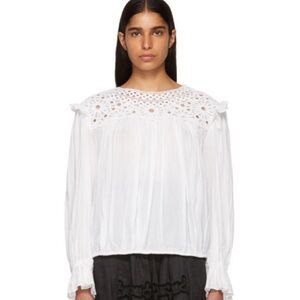 Isabel Marant White Broderie Anglaise Rock Blouse
